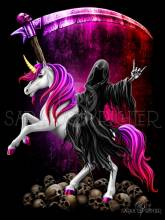 Sarah Richter, Demonicorn, 60x80cm, 50 colors incl. 3 AB, square stones, full picture