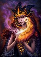 Sarah Richter, Nocturnals, 64x89cm, 76 colors incl. 3AB & 7 fairies, round stones, full picture