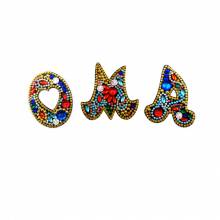 Schlüsselanhänger Schriftzug Oma, Painting-Set komplett mit Strass und Sondersteinchen