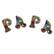 Schlüsselanhänger Schriftzug Papa, Painting-Set komplett mit Strass und Sondersteinchen