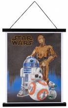 Diamond Painting Bild, Droids, runde Diamanten, ca. 35x45cm, Teilbild