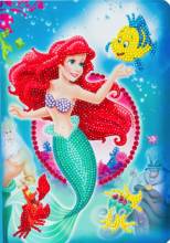 Notebook for painting, Arielle The Little Mermaid, approx. 26x18cm, lined, partial picture