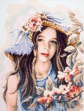 Diamond Painting picture, Santa Claus Snow, square stones, approx. 50x50cm, 50 colours, full picture