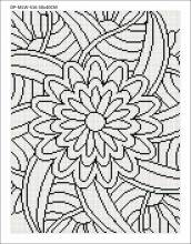 Canvas with motif (without stones) flower swirl, 30x40cm, for square stones, full screen