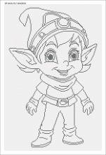 Canvas with motif (without stones) Gnome, 40x60cm, for round stones, full screen