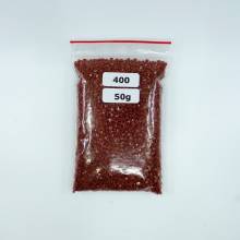 Steinchen, eckig (square), Farbe 400, Mahogany Dark, Tüte mit 50 Gramm