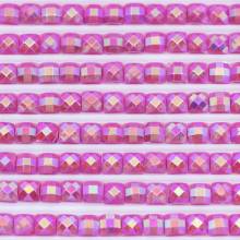 AB Stones, square, (Iridescent), 3607, Plum Light, 200 pieces