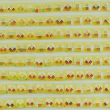 AB Stones, square, (Iridescent), 445, Lemon Light, 200 pieces