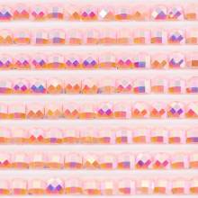 AB Steine, eckig, (Irisierend), 605, Cranberry very light, 200 Stück