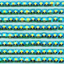 AB stones, square, (Irisizing), 701, Green Light, 200 pieces