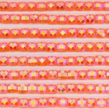 AB Steine, eckig, (Irisierend), 740, Tangerine, 200 Stück