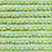 AB Steine, eckig, (Irisierend), 907, Parrot Green Light, 200 Stück