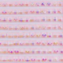 AB Steine, eckig, (Irisierend), 963, Dusty Rose Ultra Very Light, 200 Stück