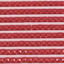 Feensteine, eckig, (glitzernd), 304, Red Medium, 500 Stück