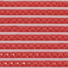 Feensteine, eckig, (glitzernd), 349, Coral Dark, 500 Stück