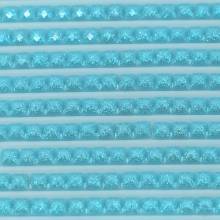 Feensteine, eckig, (glitzernd), 3766, Peacock Blue Light, 500 Stück