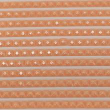Fairy stones, square, (sparkling), 3824, Apricot Light, 500 pieces