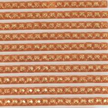 Fairy stones, square, (sparkling), 3826, Golden Brown, 500 pieces