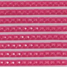 Fairy stones, square, (sparkling), 602, Cranberry Medium, 500 pieces