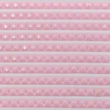 Feensteine, eckig, (glitzernd), 605, Cranberry Very Light, 500 Stück