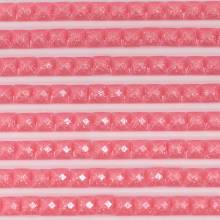 Feensteine, eckig, (glitzernd), 956, Geranium, 500 Stück