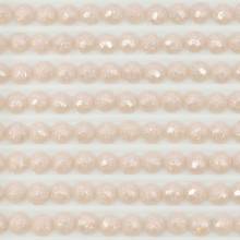 Fairy stones, round, (sparkling), 225, Shell Pink Ultra Very Light, 500 pieces