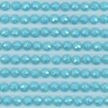 Fairy stones, round, (sparkling), 3766, Peacock Blue Light, 500 pieces