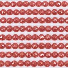 Fairy stones, round, (sparkling), 3777, Terra Cotta Very Dark, 500 pieces