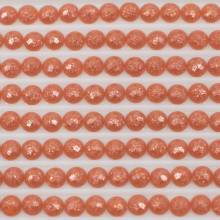 Fairy stones, round, (sparkling), 3778, Terra Cotta Light, 500 pieces