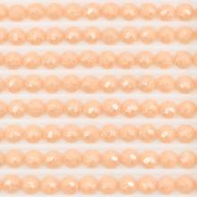 Fairy stones, round, (sparkling), 3824, Apricot Light, 500 pieces