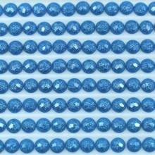 Feensteine, rund, (glitzernd), 3844, Bright Turquoise Dark, 500 Stück
