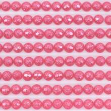 Fairy stones, round, (sparkling), 602, Cranberry Medium, 500 pieces