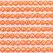 Fairy stones, round, (sparkling), 608, Orange Bright, 500 pieces