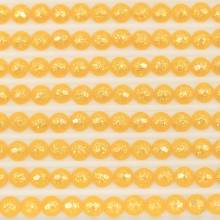 Fairy stones, round, (sparkling), 740, Tangerine, 500 pieces