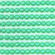 Fairy stones, round, (sparkling), 912, Emerald Green Light, 500 pieces
