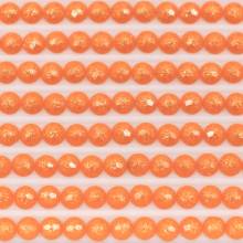 Fairy stones, round, (sparkling), 947, Burt Orange, 500 pieces