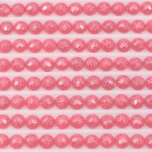 Fairy stones, round, (sparkling), 956, Geranium, 500 pieces