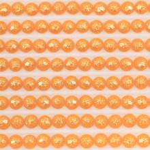 Fairy stones, round, (sparkling), 970, Pumpkin Light, 500 pieces