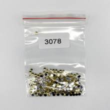 Strass-Stein rund, (rhinestone), 3078, Golden Yellow Very Light, 200 Stück