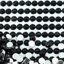 Strass-Stein rund, (rhinestone), 310, Black, 200 Stück