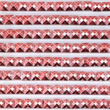 Metallic - Stone square, 666, Red Bright, 500 pieces