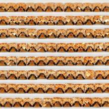 Metallic - Stein eckig, 721, Orange Spice Medium, 500 Stück