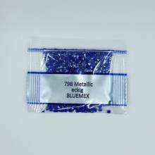 Metallic - Stone square, 798, Delft Blue Dark, 500 pieces