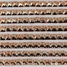 Metallic - Stone square, 947, Burt Orange, 500 pieces