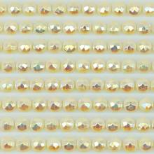 AB Stones, round, (Iridescent), 3078, Golden Yellow Very Light, 200 pieces