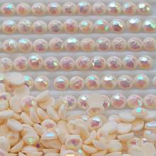 AB Stones, round, (Iridescent), 3770, Tawny Very Light, 200 pieces