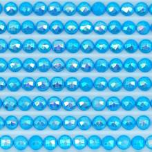 AB Stones, round, (Iridescent), 3843, Electric Blue, 200 pieces