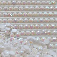 AB Steine, rund, (Irisierend), 5200, Snow White, 200 Stück