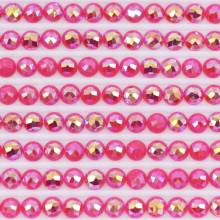 AB stones, round, (iridescent), 602, Cranberry Medium, 200 pcs.