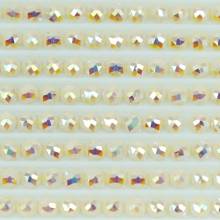 AB stones, round, (iridescent), 712, Cream, 200 pcs.